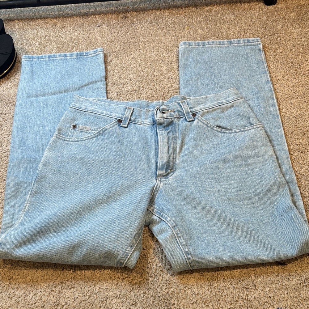 Lee Men's Light Blue Straight Jeans